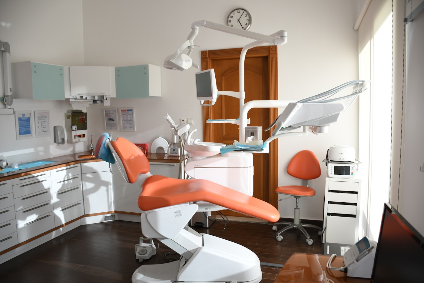 Modern dental clinic with treatment chair